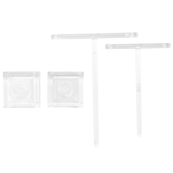 2 Piece Acrylic Earring Holders T-Bar Jewelry Display Stand Tree