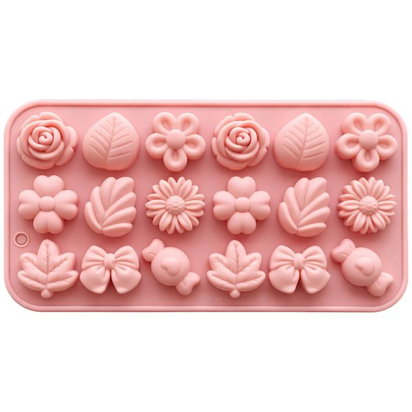 Silicone Flower &amp; Candy Shape DIY Mould Tray