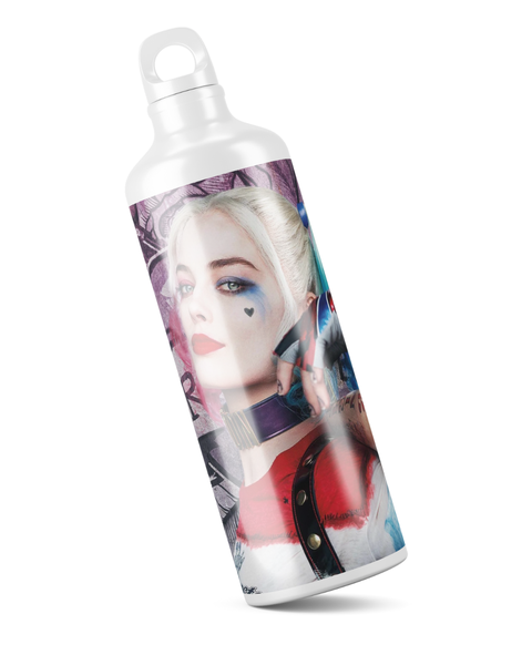 Katz Designs - Metal Water Bottle - Harley Quinn