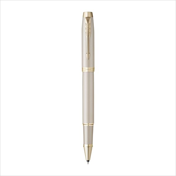 Parker IM Roller Ball Pen Fine Nib Black Ink GB - Champagne