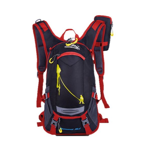Garmanna Waterproof Hydration Backpack Bag &amp; 2L Water Bag for Cycling - Red