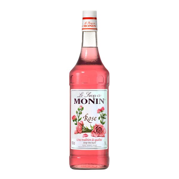 MONIN Premium Rose 1L HA- Elegant Floral Syrup for Cocktails &amp; More