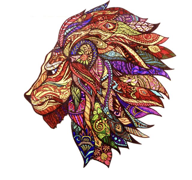 Jigsaw Wooden Animal Puzzle - Lion