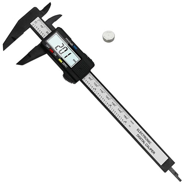 ABS 150mm/ 6 inch Digital Vernier Caliper LCD Display with Extra Battery