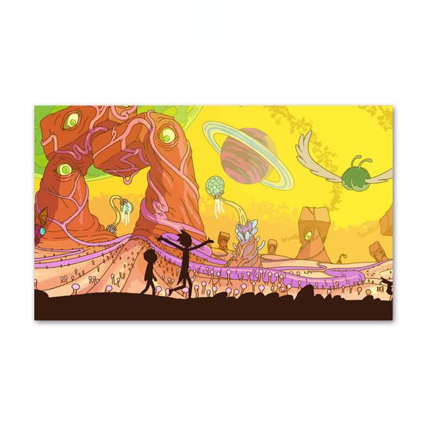 Canvas Art Modern Art - Rick and Morty V1