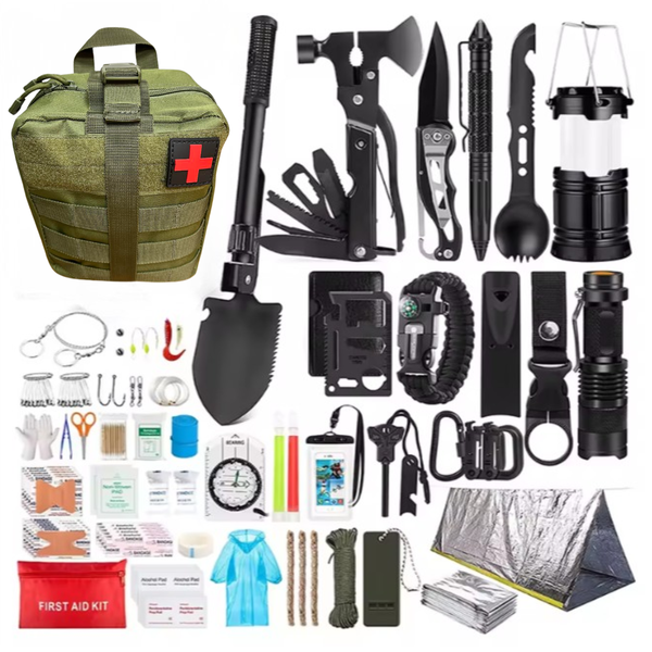 250 in 1 Survival Kit Outdoor Emergency Tactical Equipment &amp; First Aid Kit