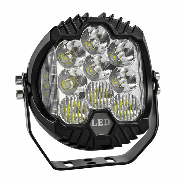 Led Pod Lights 5 Inch Round Led Offroad Lights Amber White Spotlight