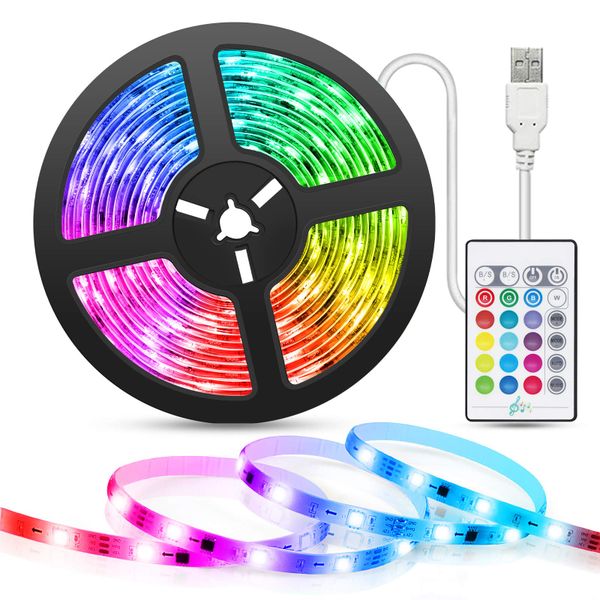 3m USB LED Strip Lights with Remote Control