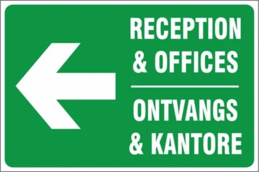 Reception And Offices Left Sign 290x290 Shop Today. Get it Tomorrow!