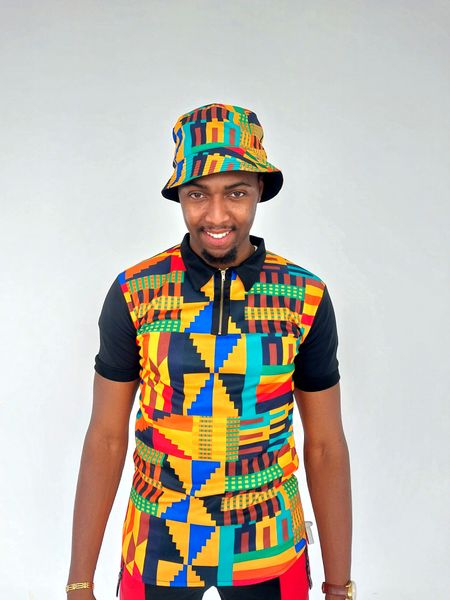 Tribe Afrique Kente Short Sleeve Polo