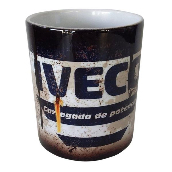 Vintage `Look` Oil Spillage - Coffee Mug - Iveco