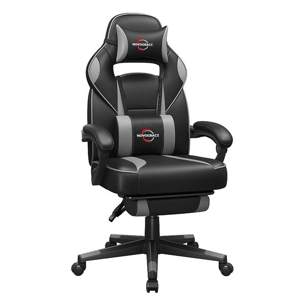 Novogracz VEKTOR Elite Gaming Chair - Black with Chateau Grey Trim