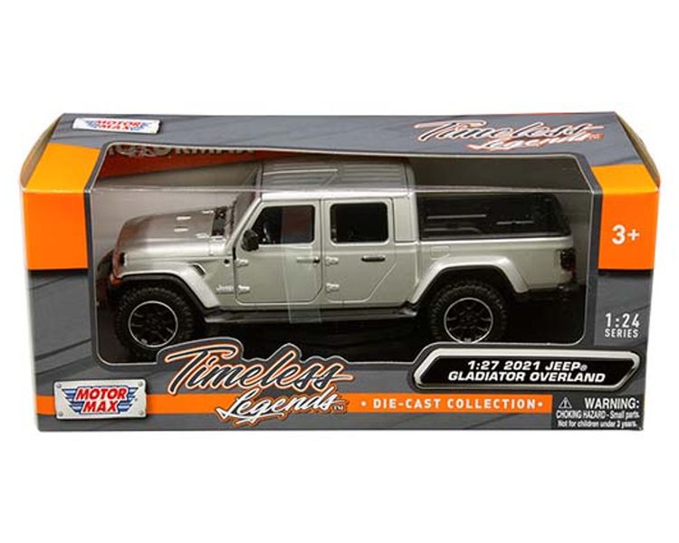 Jeep Gladiator Overland Hard Top Silver 2021 (scale 1 : 27)