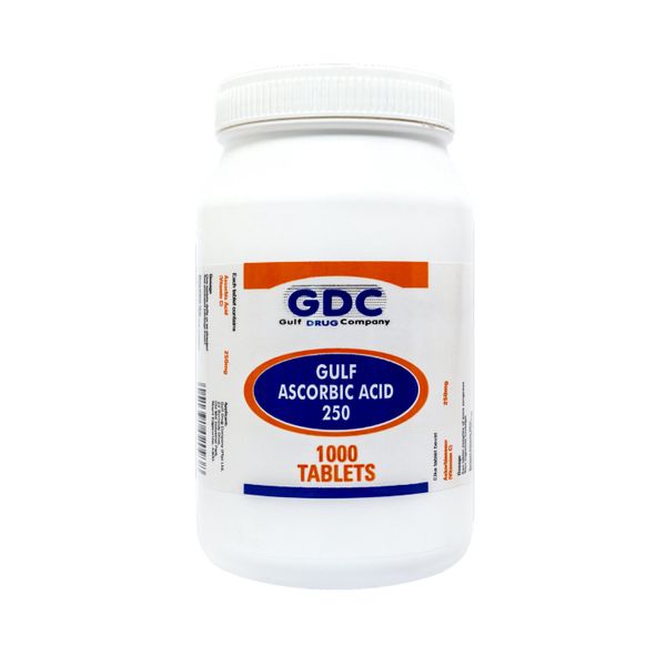 GDC - Gulf Ascorbic Acid 250mg 1000 Tablets