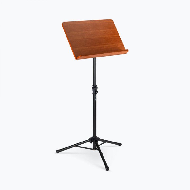 On Stage SM7312W Conductor Sheet Music Stand with Wide Rosewood Backplate