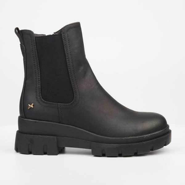 ROCK &amp; CO Women's Black Round Toe TPR Sole Boots