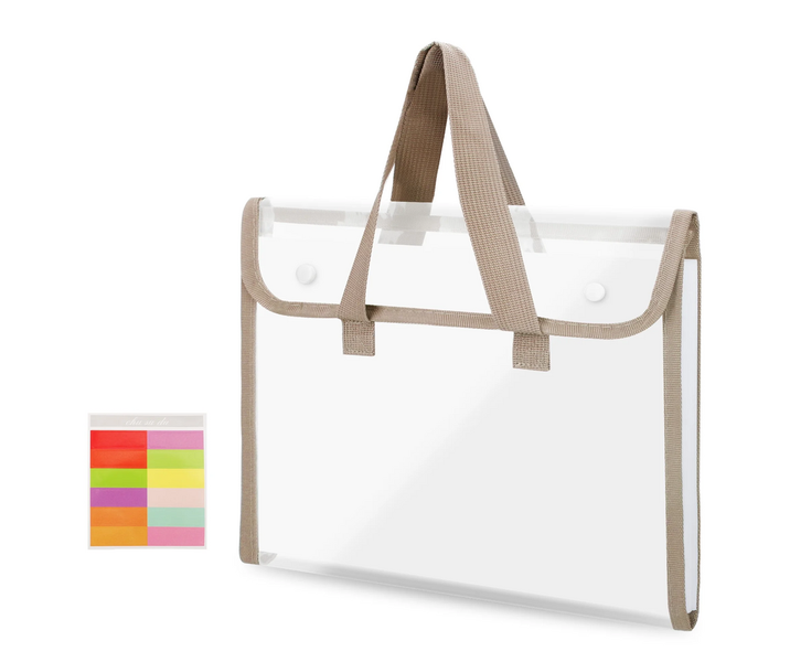 Transparent 13 Pocket Expandable A4 Carry Case