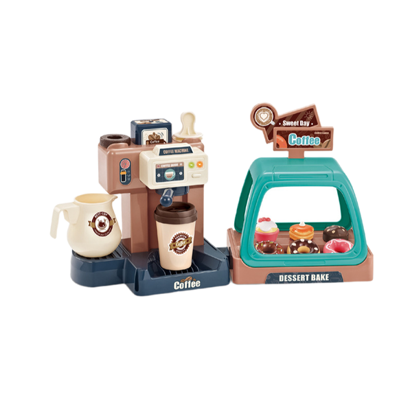 Kids Coffee Machine Playset, Toy Coffee Maker Machine