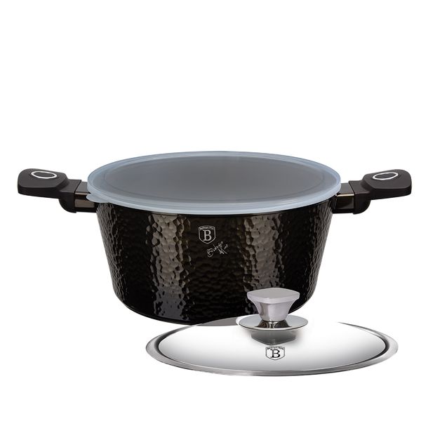 Berlinger Haus 28 cm Titan Coating Casserole with 2 Lids - Primal Gloss