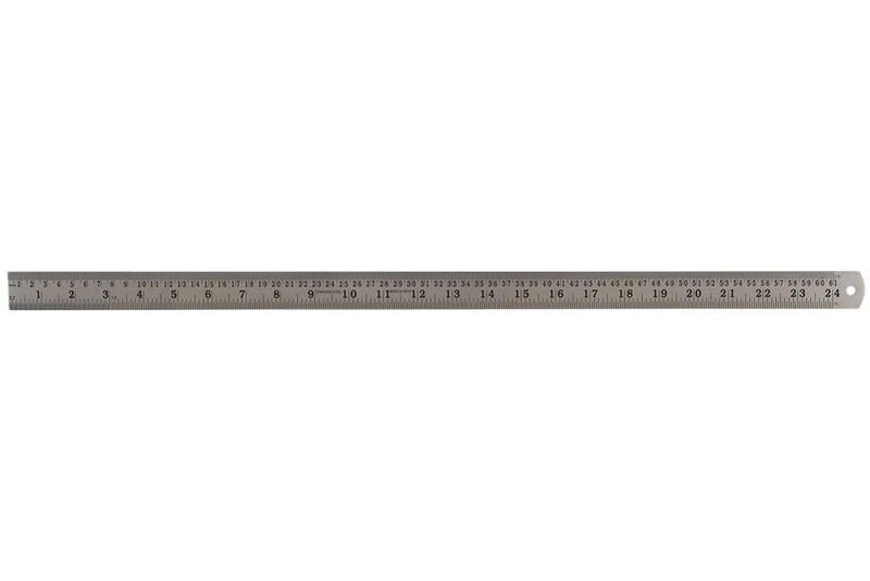 Duratool (D03078) 24" (600mm) Stainless Steel Ruler with Metric/Imperial