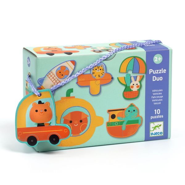 Djeco Duo Puzzle - Vehicles