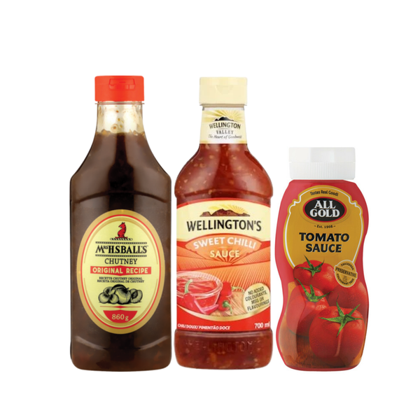 All Gold Tomato Sauce, Sweet Chilli &amp; Chutney - 3 Pack