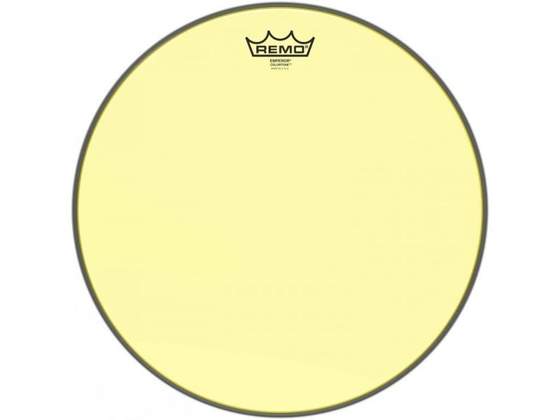 Remo BE-0314-CT-YE Emperor Colortone Drumhead, Yellow, 14-Inch Diameter