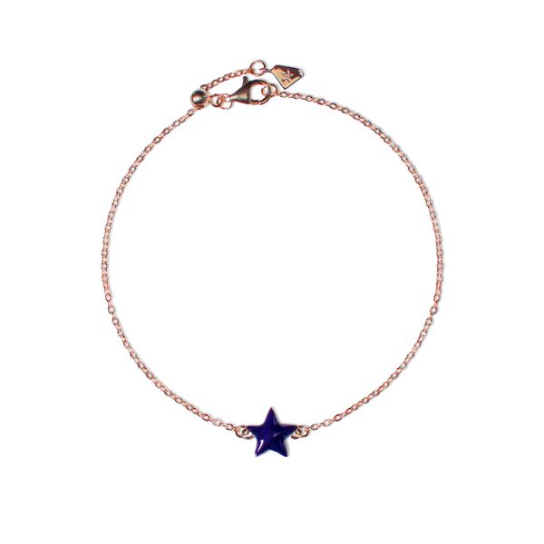 Hoops - Le Stelle 925 Enamelled Silver and Rose Gold Plated Bracelets