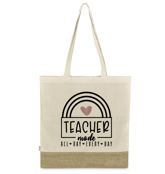 Teacher Cotton Jute Bag - Teacher Mode