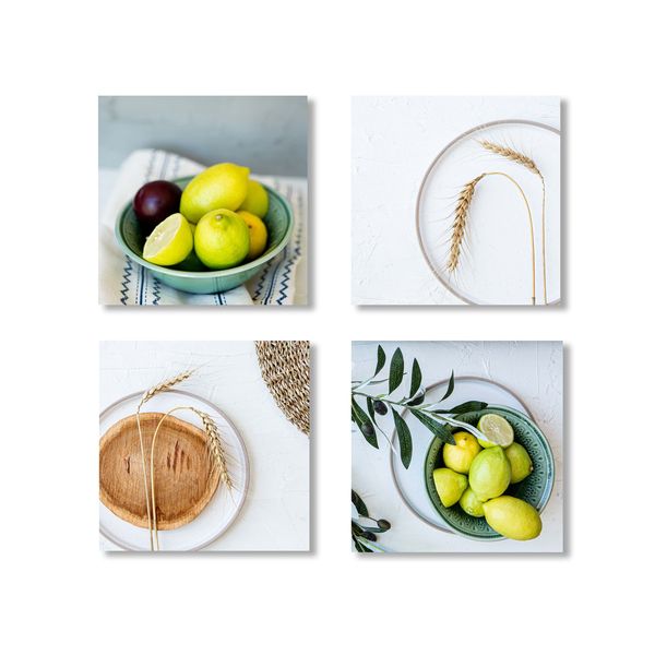 Cape Art Wall Art Birch Block 4 Piece Collage The Kitchen