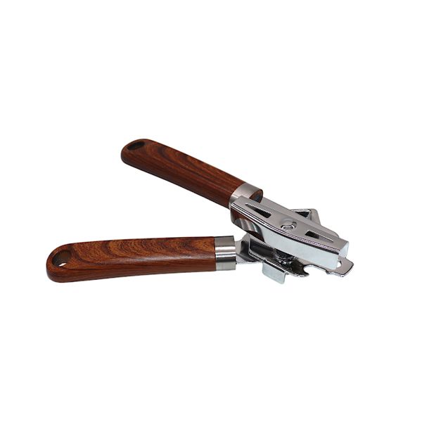 Can Opener With Wooden Handle