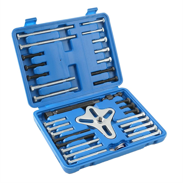 46Pieces Harmonic Balancer Puller Kit Power Steering Pulley
