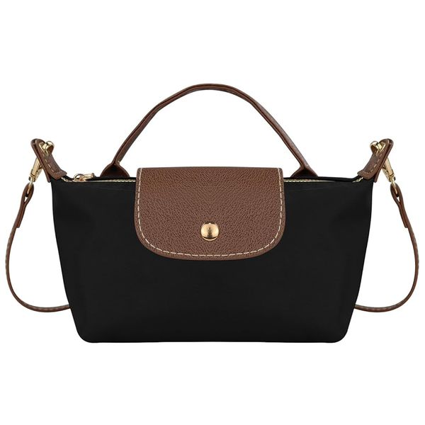 Mini Crossbody Bag for Women, Nylon Tote Bag, Color Block Shoulder Handbag