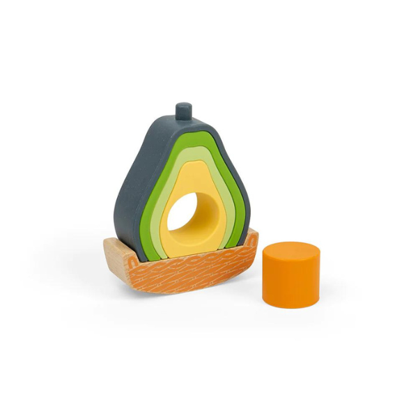 BigJigs - 100% FSC Certified Silicone Rocking Avocado