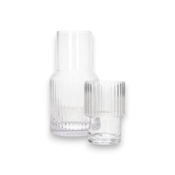 Glass Carafe &amp; Tumbler Set 2pcs