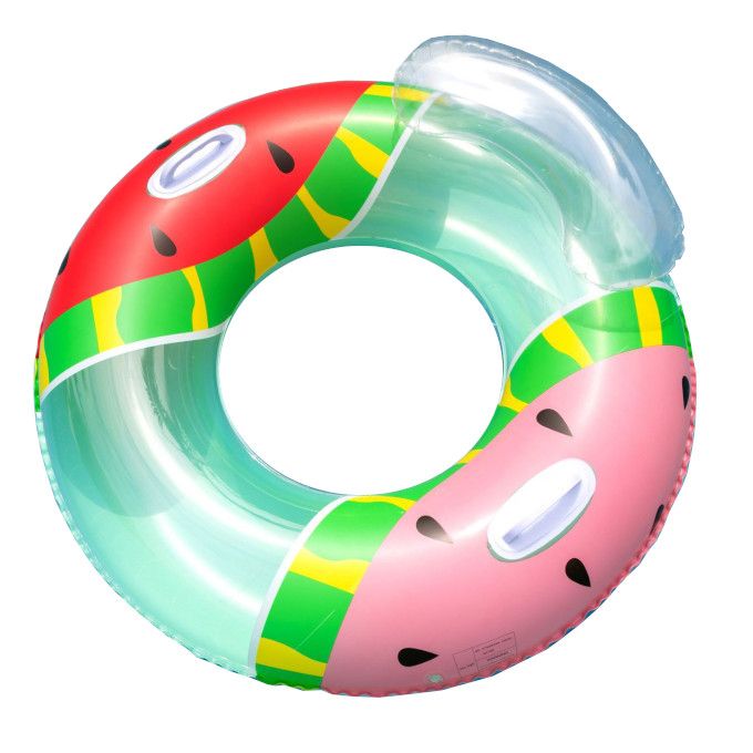 Olive Tree-Inflatable Swim Ring Floaty Watermelon w/ Handles & Pillow ...