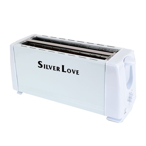 White Adjustable Temperature 2 Slice Toaster