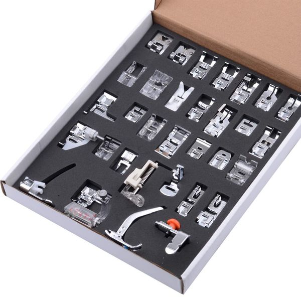 32pcs Sewing Machine Presser Foot Feet Kit Set