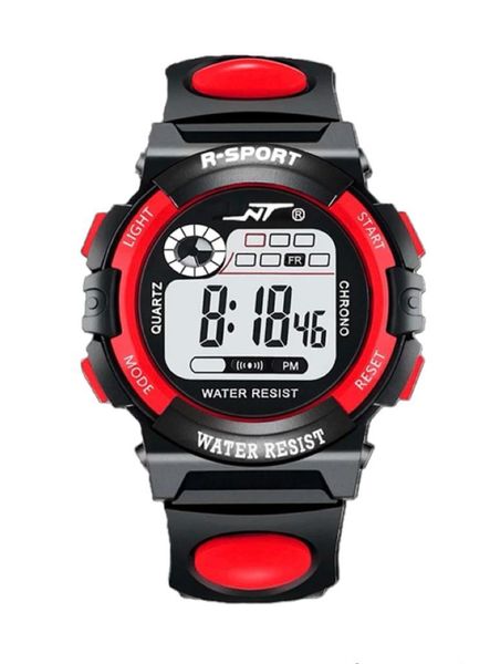 Kids Rubber Strap Luminous Electronic Sport Watch