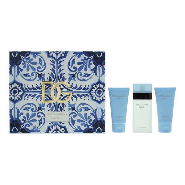 Dolce &amp; Gabbana Light Blue 3 Piece Gift Set: EDT 50ml (Parallel Import)