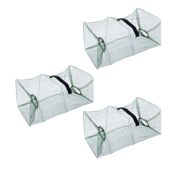 Camping Fishing Crayfish Crab Pots Set of 3 (42cm)
