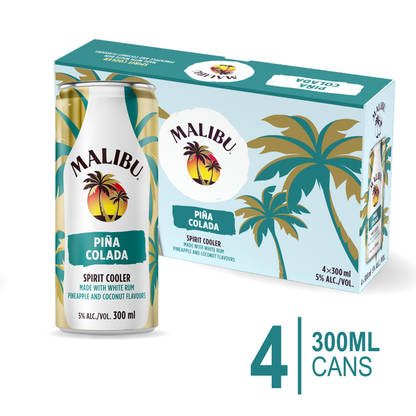 Malibu Pina Colada 4 x 300ml