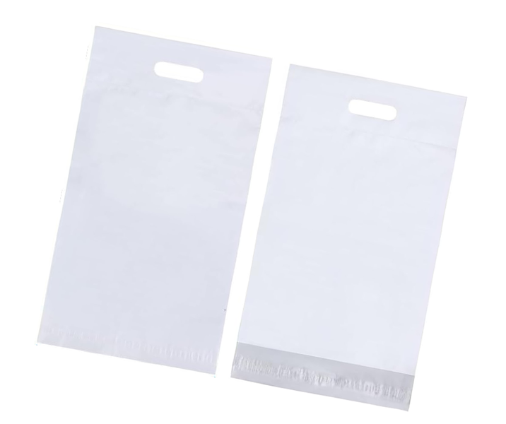 Adhesive &amp; Handle Gift Bag - White100 image