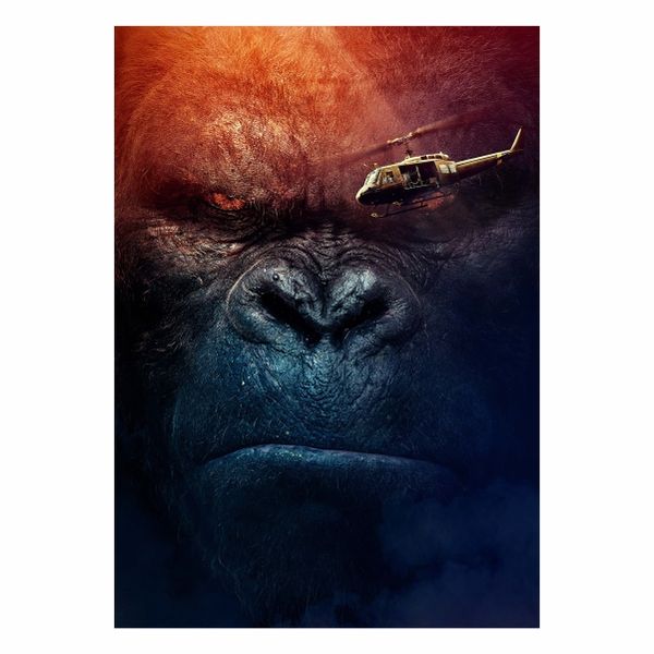 Kong Skull Face Portrait - A1 poster