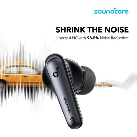 Soundcore by Anker Liberty 4 NC Wireless Noise Cancelling Earbuds, 98.5%  Noise Reduction, ANC2.0