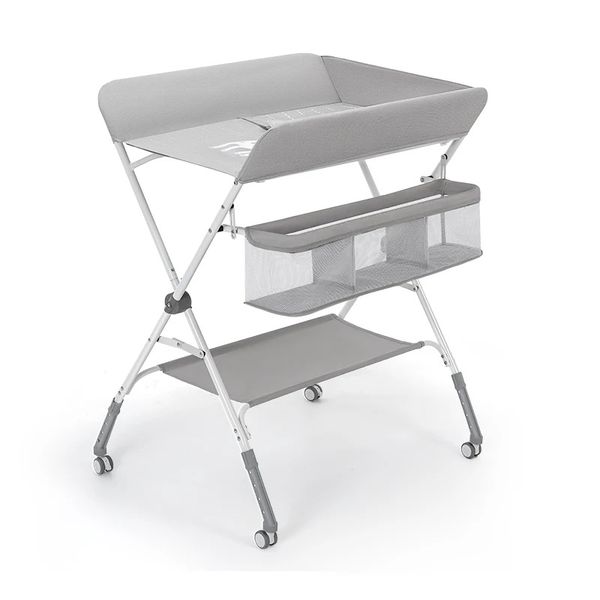 Folding Baby Changing Table Diaper Station with Wheels
