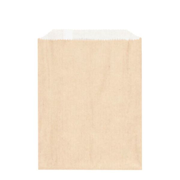 Kraft Duplex Greaseproof Paper Bags - 22.5 x 35cm-100 Pack