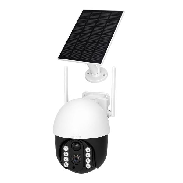 4G Solar Security Camera 1080P,350 Pan 90 Tilt,Light alarm reminder HUAOI