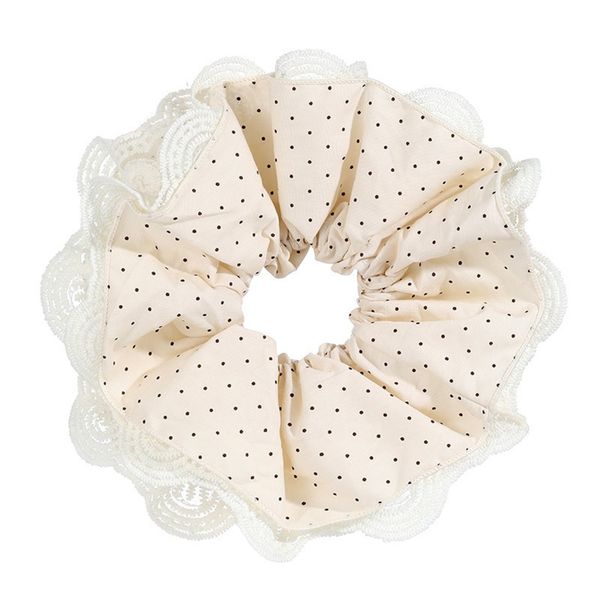 French-Style Lace Scrunchie for Women