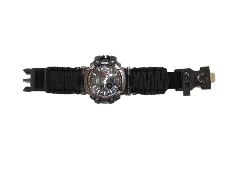 6in1 Survival Compass Paracord Watch